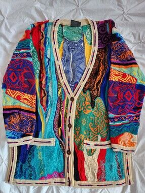 Vintage COOGI Australia 3D Knit Cardigan – Size S